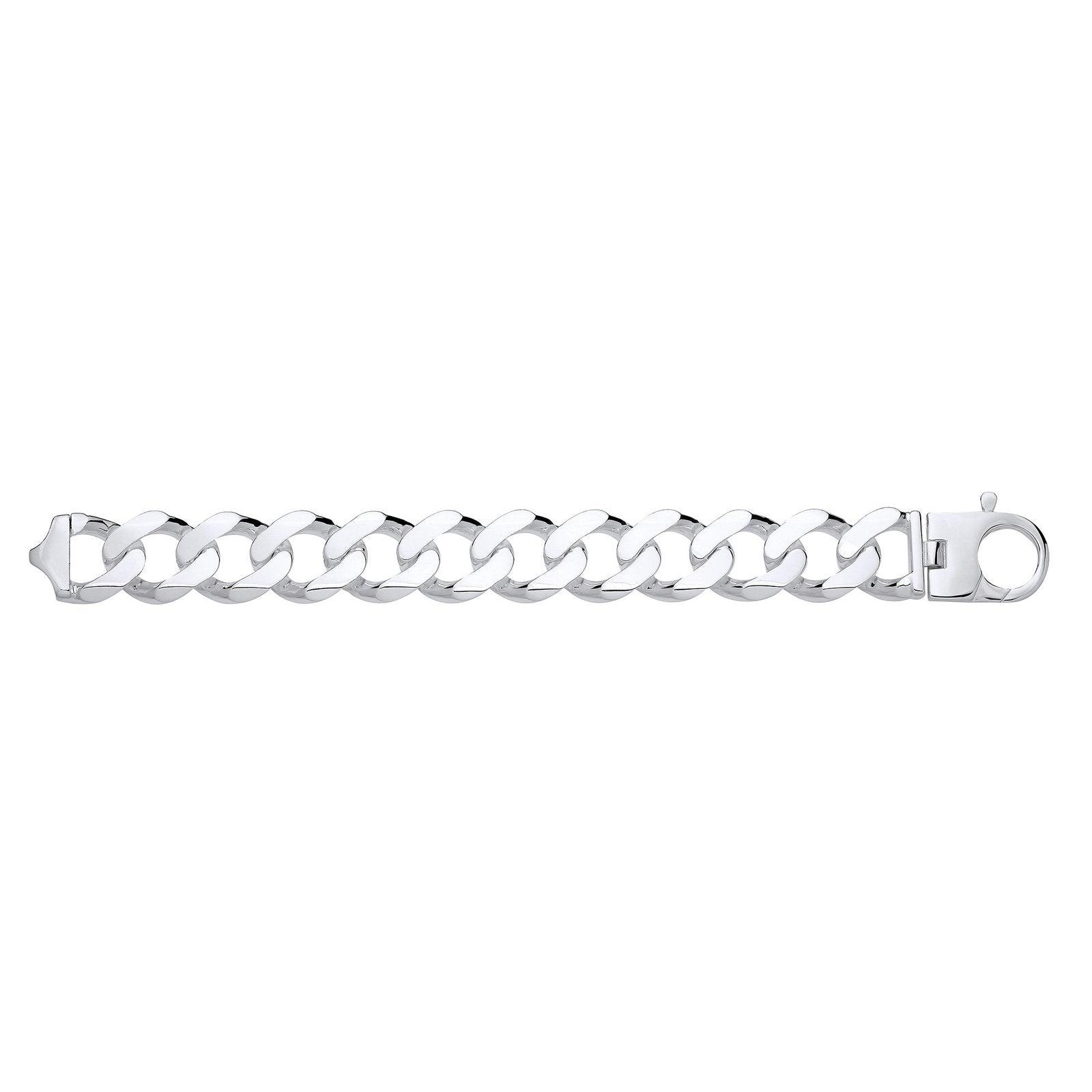 Silver 24mm Curb Chain - Fine Necklace - Certified Authentic - Swiss Made - UK Stock – Luxury Jewellery by Imperial Ti